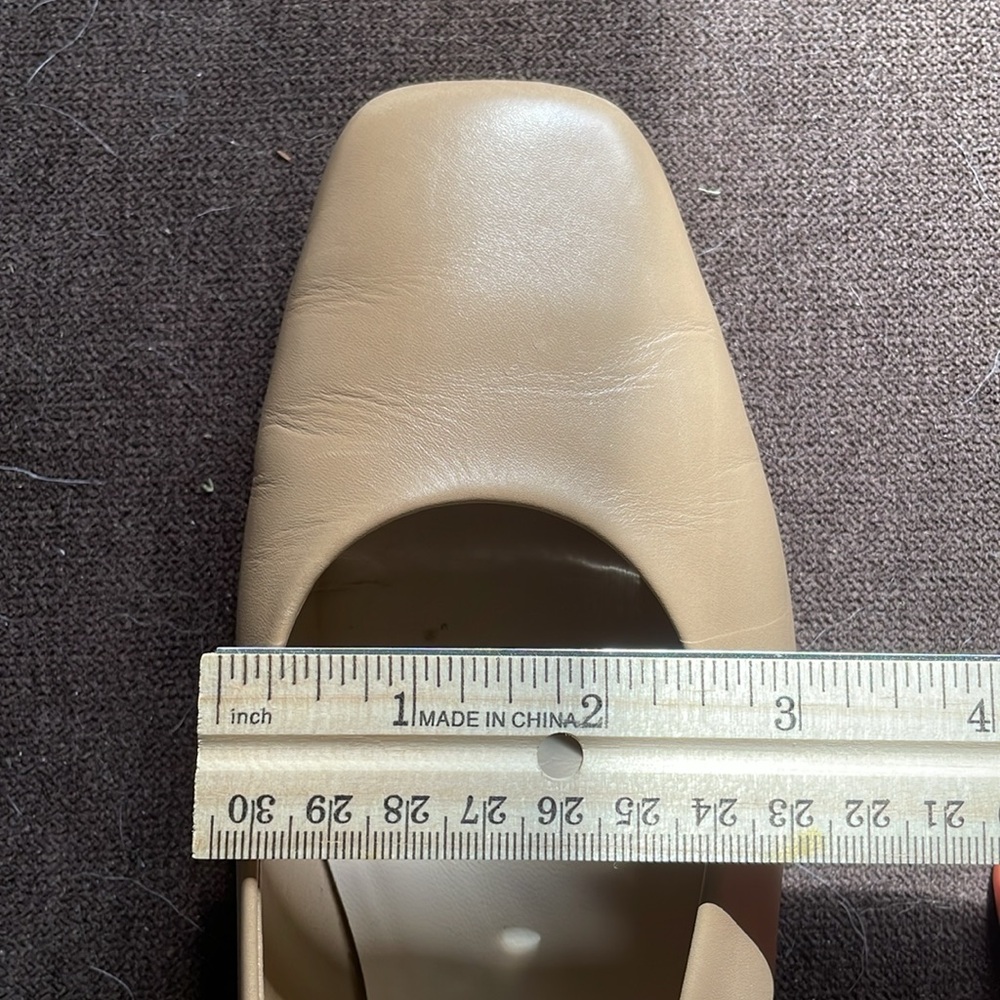 Everlane Womens The 90’s Flat Square Toe Ballet Beige Tan 7.5 - Picture 10 of 12